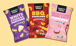 Frankies Organic Snacks packages