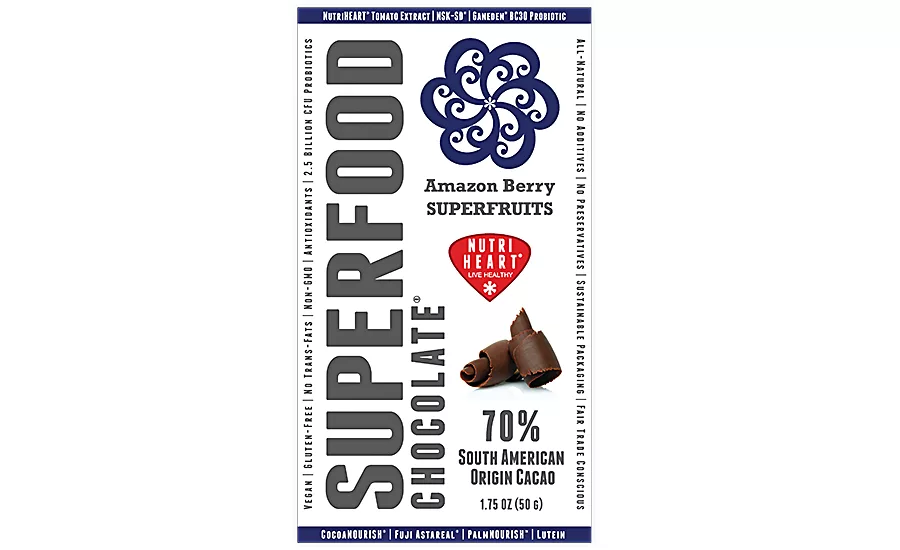 Dark chocolate contains heart-healthy ingredients