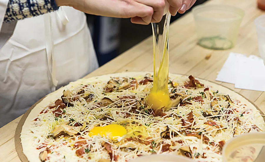 Eggs are increasingly popular ingredients on pizzas and burgers