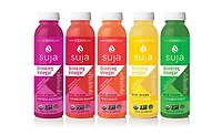 Suja Drinkign Vinegars feature organic apple cider and live vegan probiotics