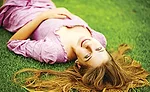 Girl laying down