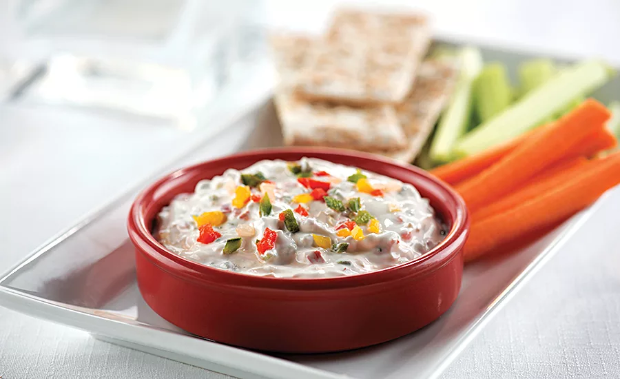 A product like a sauce or dip that calls for adding ingredients before use requires a different approach to processing than an RTE item