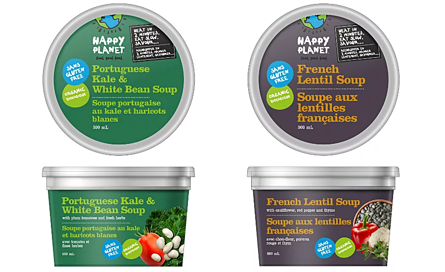 Happy Planet's line of Grab & Go fresh soups