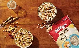 Kellogg's Origins is a line of six cereals, granolas and muesli that are prepared simply
