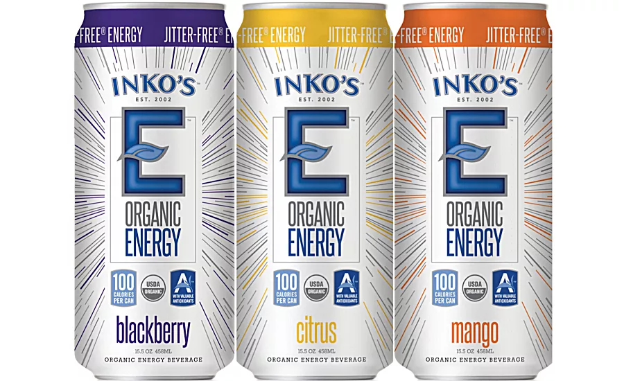 Inko's Organic Energy is a USDA-organic energy drink from Wholesome Tea
