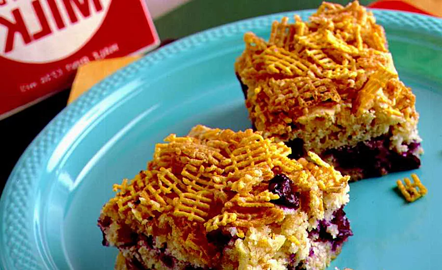 Breakfast bars containing dried fruits, an excellent natural source of minerals
