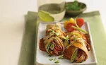 Indian-meets-Chinese-meets-Mexican pork tikka masala enchiladas
