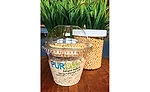 Pea/pea protein crisps replicate roasted peanuts or tree nuts and have a similar nutrition profile