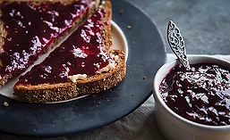 Toast with jelly