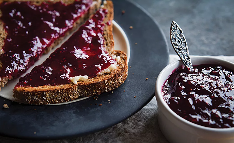 Toast with jelly
