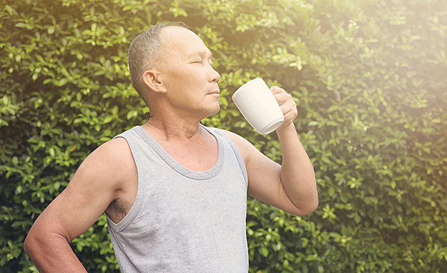 Coffee stimulates the nervous system and focus, and helps performance and endurance