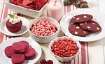 Vibrant coloring from beets achieves a full spectrum of shades