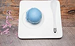 Ice cream with blue food colorant