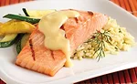 Salmon with sauce