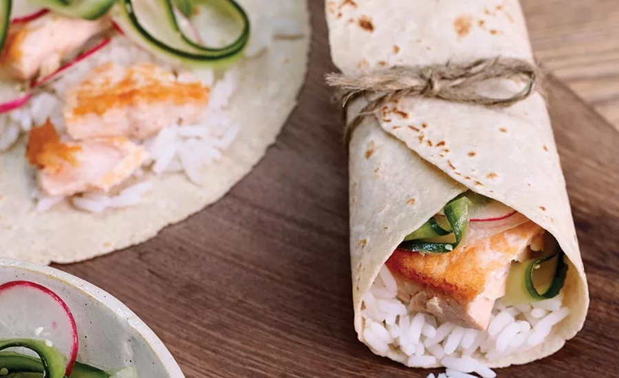 Multigrain Wrap with Salmon