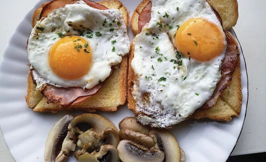 Eggs And Meat, Which Are Leucine Rich Foods, On Toast