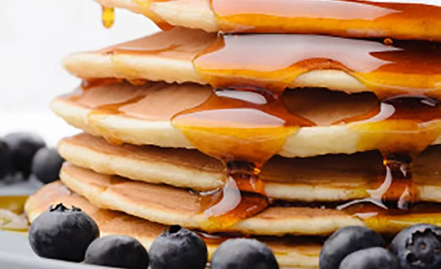 Stack of Pancakes with Blueberries