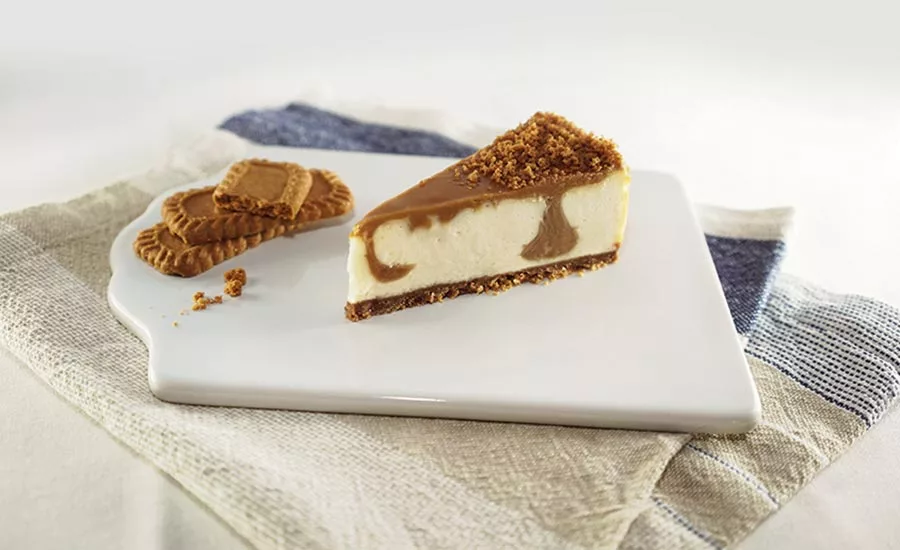 Slice of Cookie Butter Cheesecake
