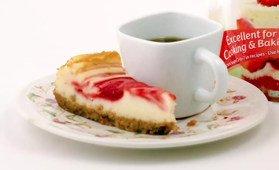 Slice Of Cheesecake Made With Sugar Replacer