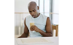 Man Drinking Protein Shake