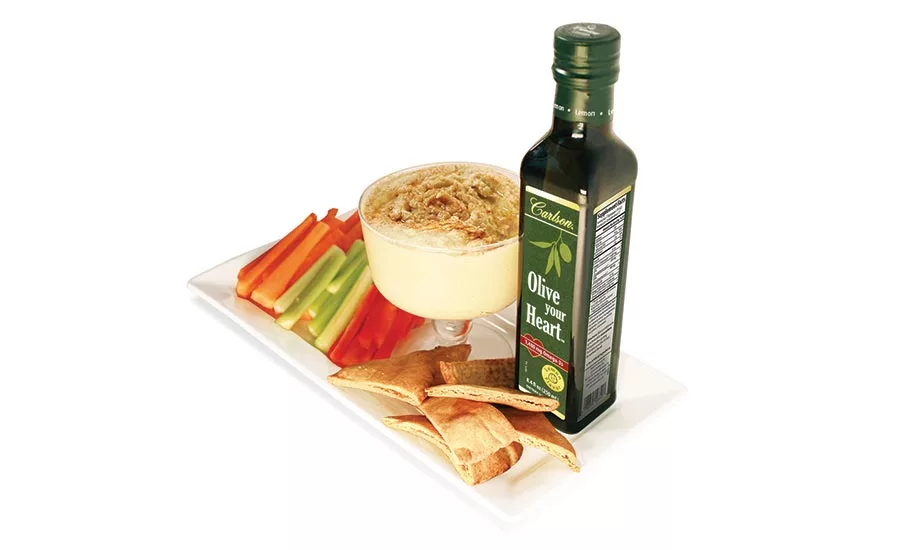 Boost the health factor of a naturally better-for-you oil, such as adding more omega fatty acids to olive oil
