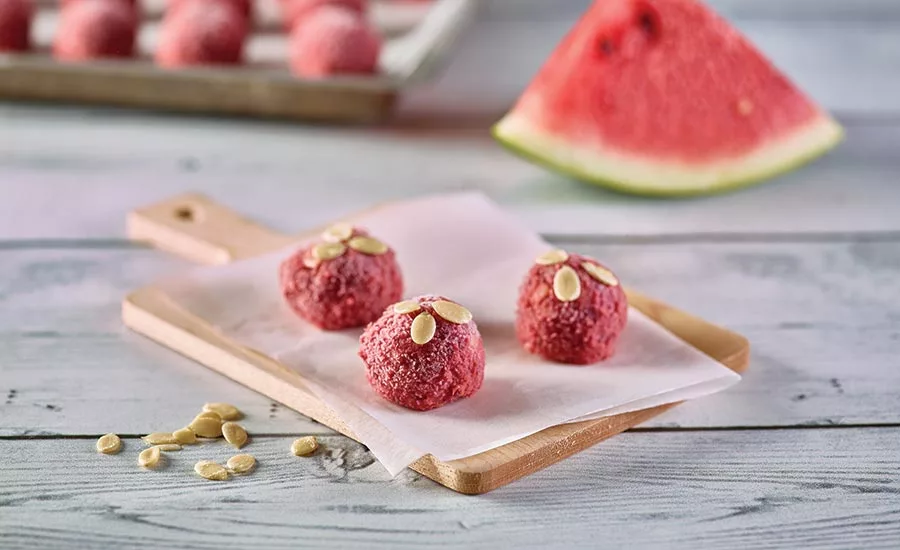 Fruit, such as watermelon, in formulations allows for versatility
