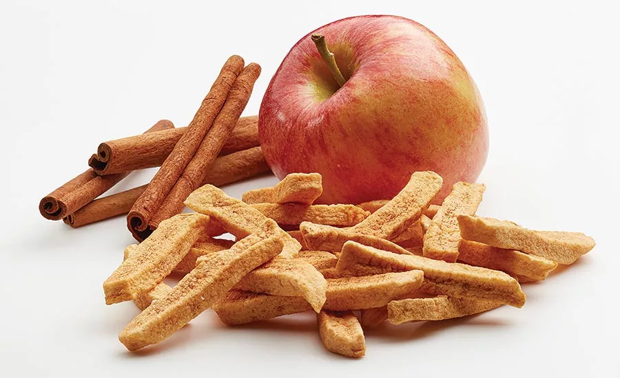 Whole dried fruit pieces, or concentrated fruit from powders and pulps in formulation, all help promote greater daily consumption of fruit products
