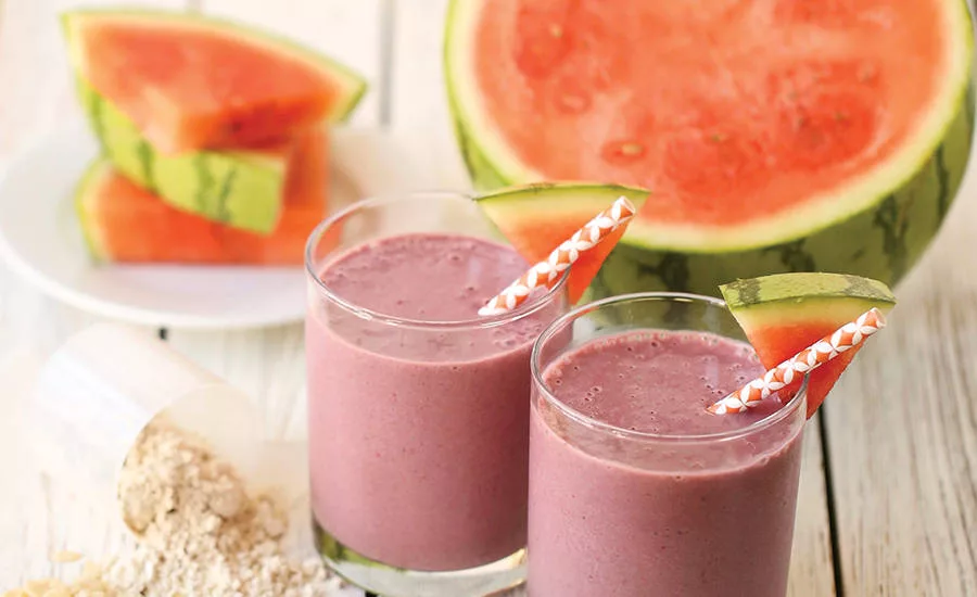 Smoothies Made with Proteins Derived from Watermelon Seeds