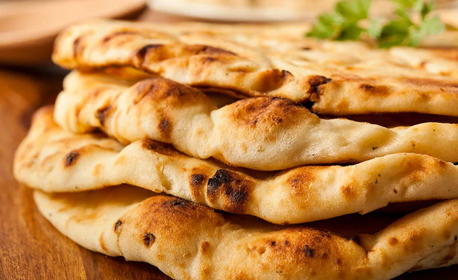 Stack of Thick Slices of Flatbread