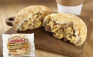 Johnsonville Sausage, Egg and Cheese Biscuit