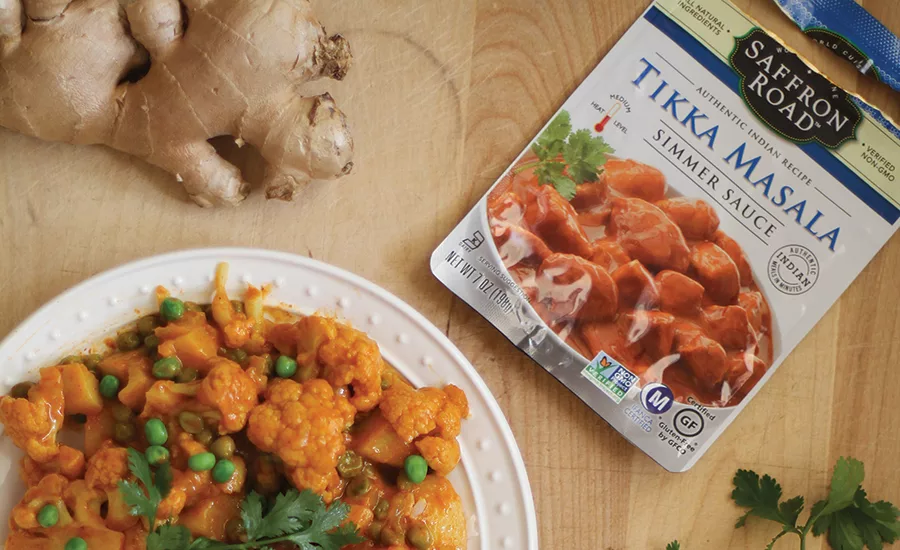 Cauliflower Flavored with Tikka Masala Simmer Sauce