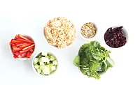Sweet and Savory Asian Rice Bowl Ingredients