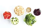 Sweet and Savory Asian Rice Bowl Ingredients
