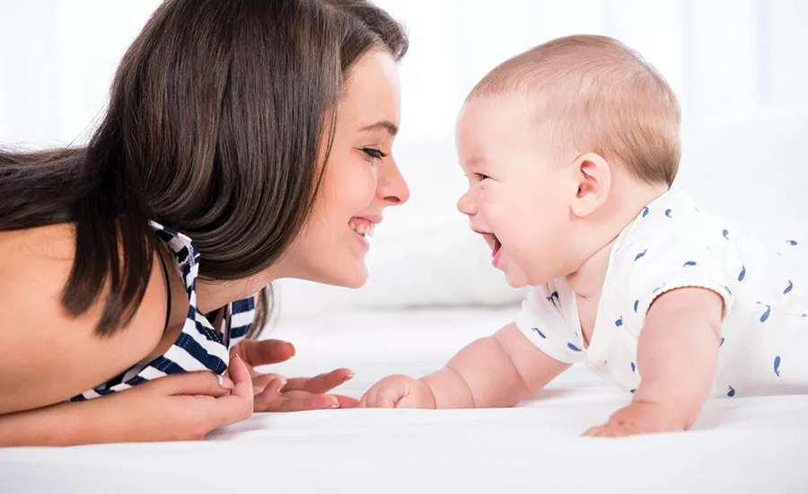 Mom and Baby Laughing