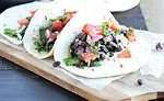 Black Bean Spinach Burritos