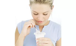 Woman with Yogurt