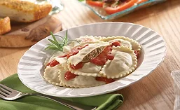 Rosina’s Celentano Mezzaluna Sausage Ravioli