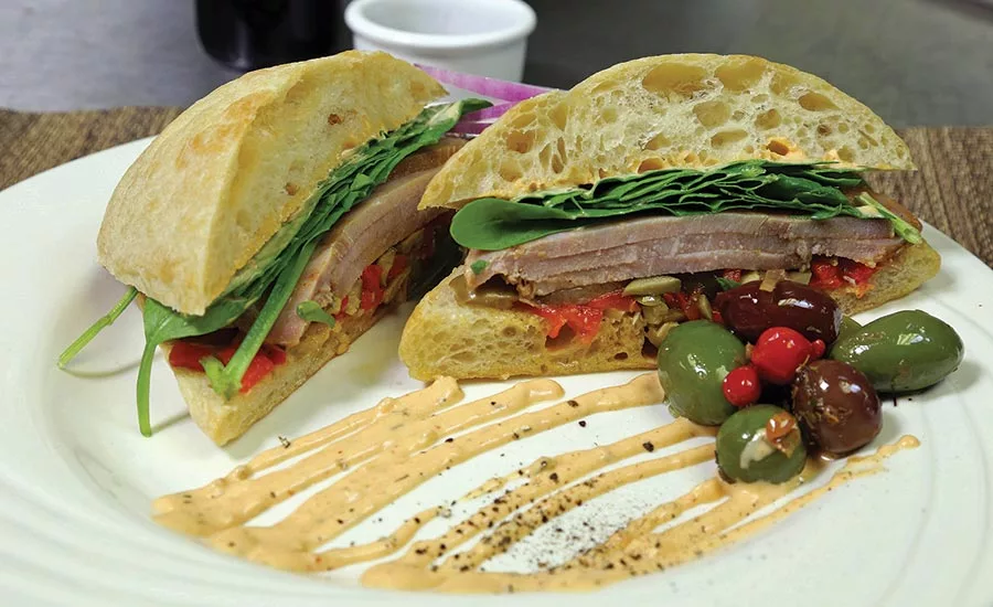 Cajun Sandwich with Chicken of the Sea Yellowfin Tuna Slices