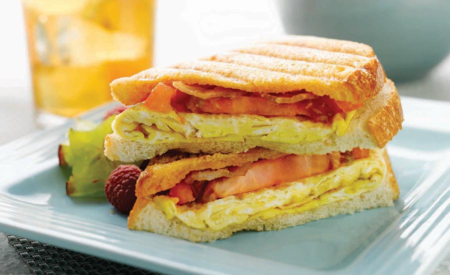 Egg and Bacon Breakfast Sandwich