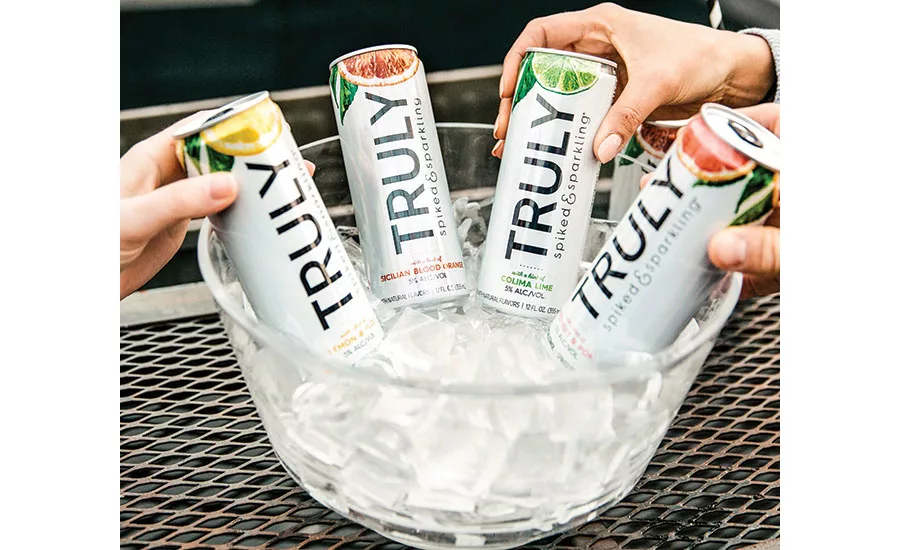 Cans of Truly Hard Seltzer