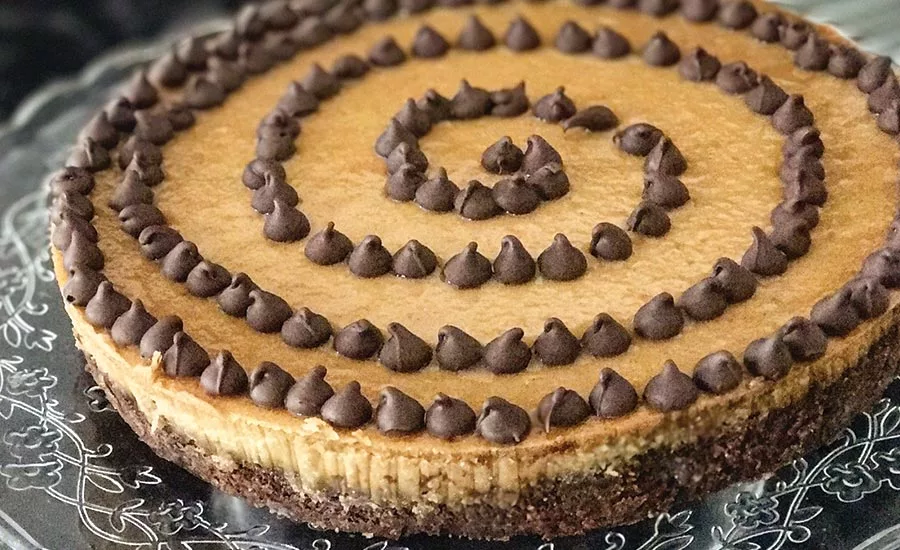 Carob Peanut Butter Cheesecake