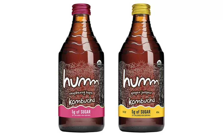 Humm Kombucha Raspberry Hops and Ginger Juniper