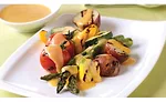 Vegetables Topped with Sauce