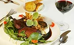 Roasted Duck with Blueberry Balsamic
