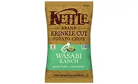Kettle Brand Krinkle Cut Potato Chips Wasabi Ranch Flavor