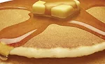 Stack of Pancakes with Butter and Syrup