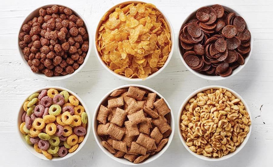 Bowls of Different Cereals