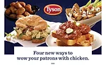 Tyson Foodservice Four New Chicken Offering