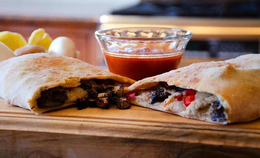 Mushroom-filled Calzones