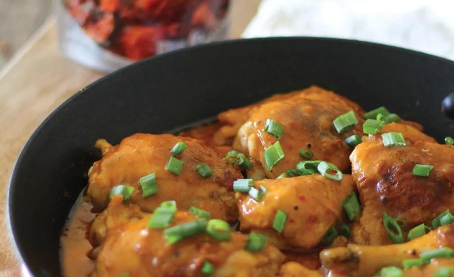 Coconut Harissa Braised Chicken